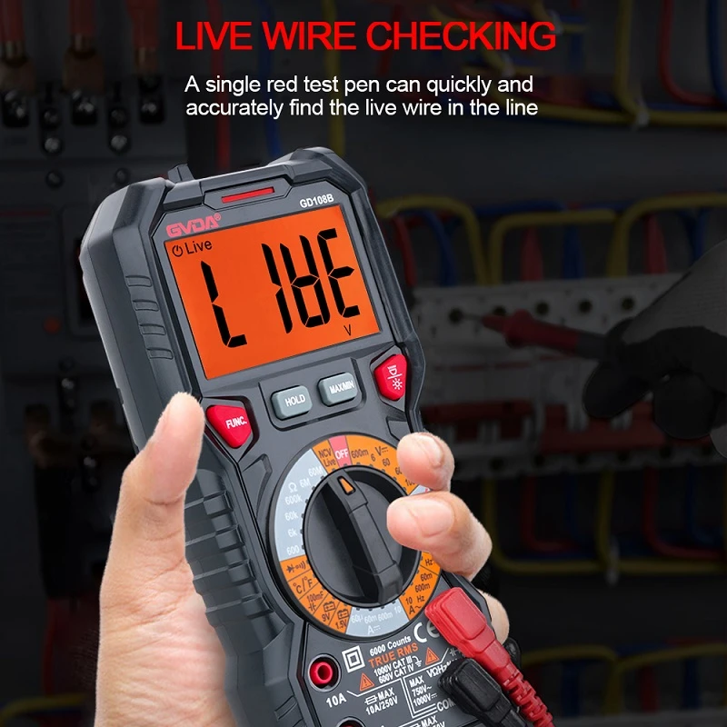 2. Multimter for live testing -   