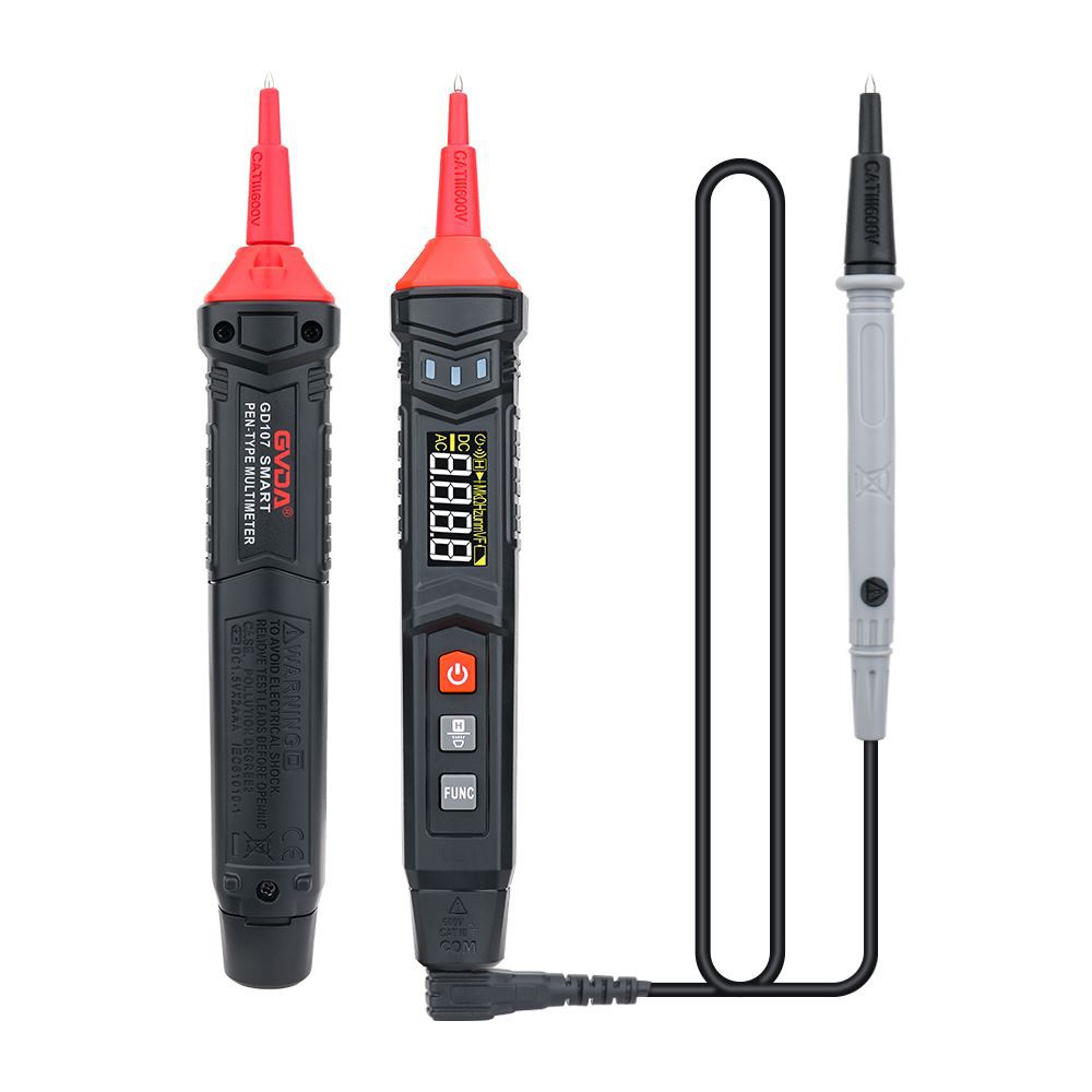 GVDA GD107 Pen Type Smart Digital Multimter Dengan Penggera Voltan Tinggi