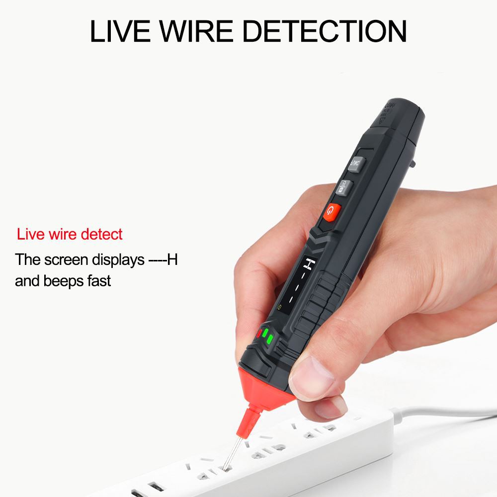 Multimeter True RMS Jenis Pen GVDA Dengan Pegangan Data Dan Lampu Suluh LED