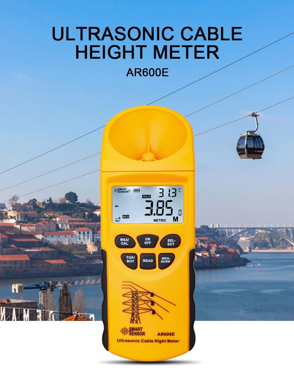 Pelanggan Indonesia Tempah 50 keping Meter Ketinggian Kabel Ultrasonik LCD Di...