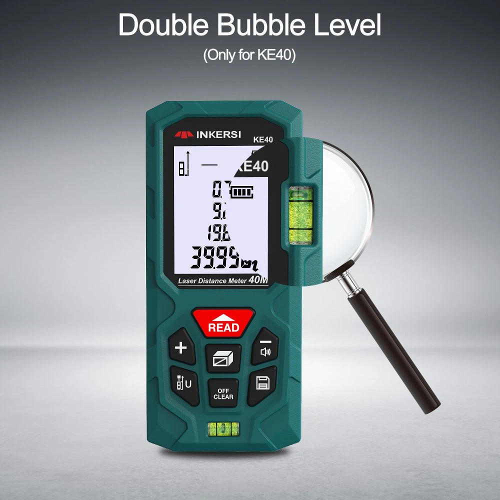 GVDA Baru Tiba Laser Rangefinder Pita Pengukur Digital 40/60/80/100/120m Laze...