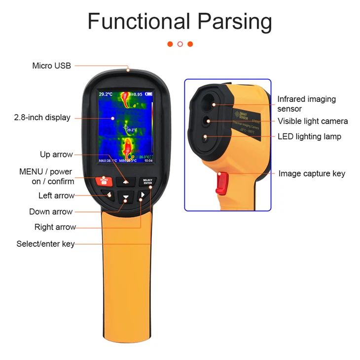 Handheld Infrared Thermal Imager -20 To 550℃