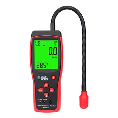 2 0 23 Pengesan Gas Terbakar Jualan Panas Dengan Paparan LCD AS8800A, Pengesa...